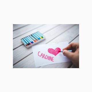 285 Crayon Heart