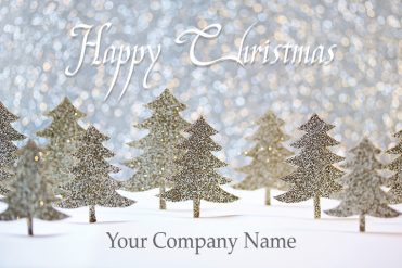 1666 - Tinsel Forest Branded Christmas Card
