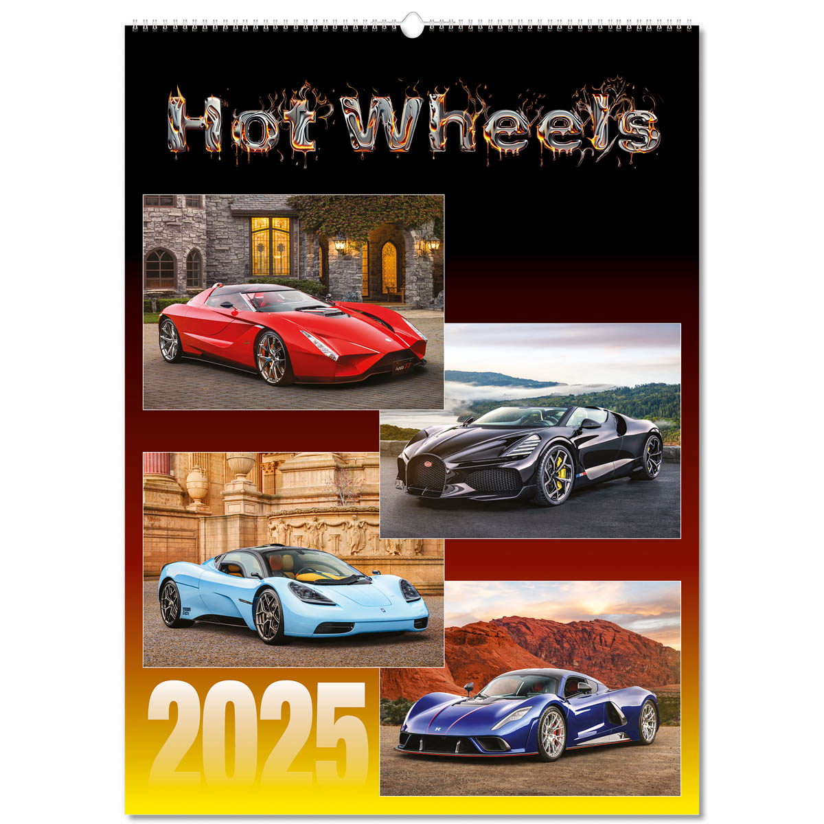 Hot Wheels Wall Calendar - Brunel Promotions